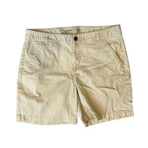 Old Navy Tan Bermuda Shorts with Stretch Waistband